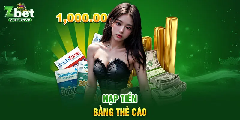 Nạp tiền bằng thẻ cào